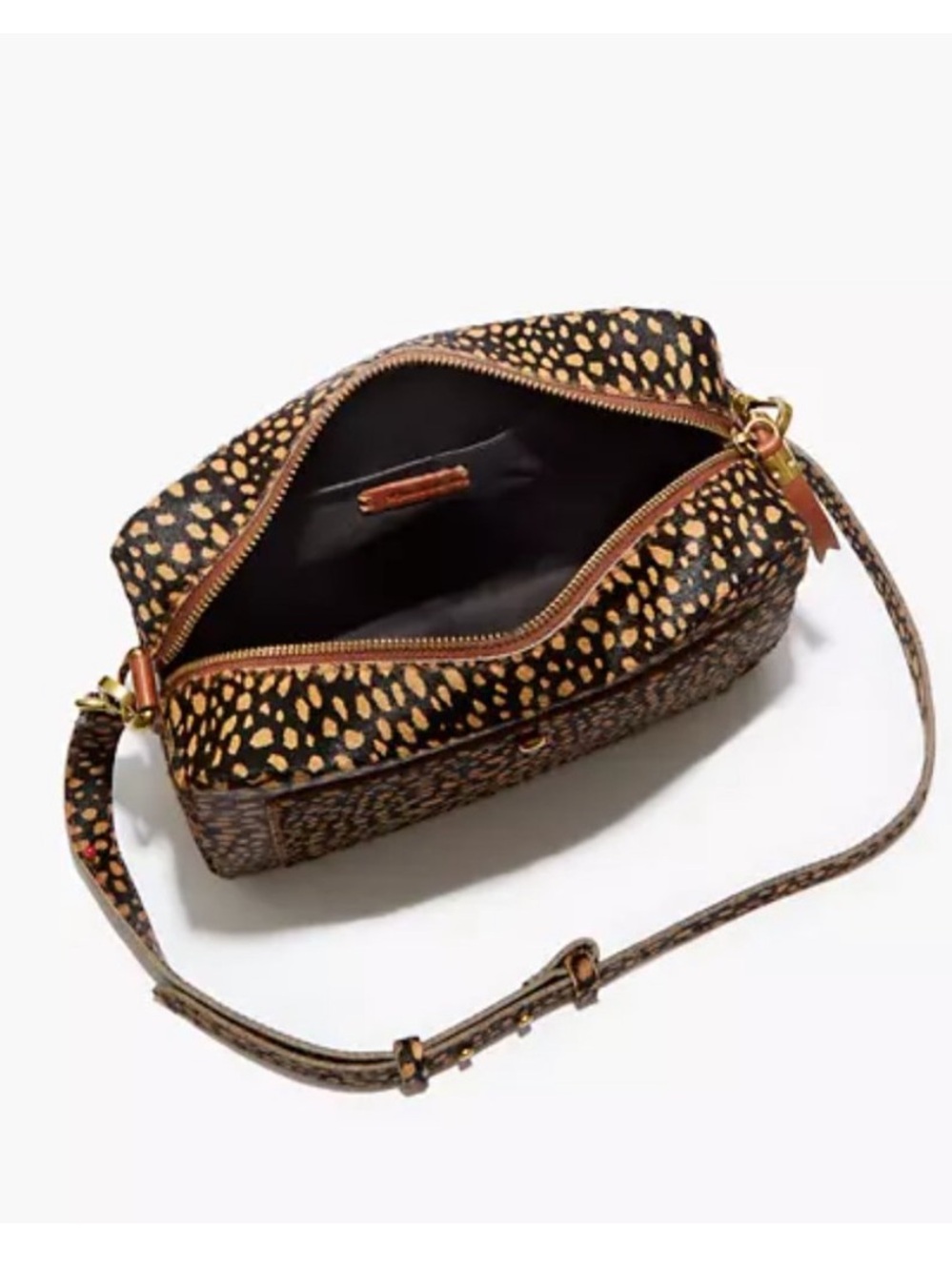 Madewell The Transport Camera Crossbody Bag in Leopard Print Calf Hair - Picture 3 of 13